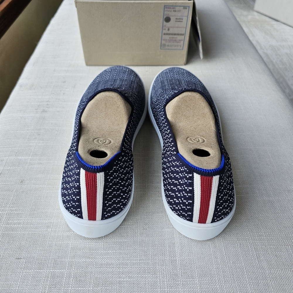 New! Rothy's Sz 8 Maritime Gradient Blue Sneakers Flats Shoes Rothys - Picture 3 of 14